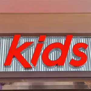 Kids 3D Illuminated Letters Signage
