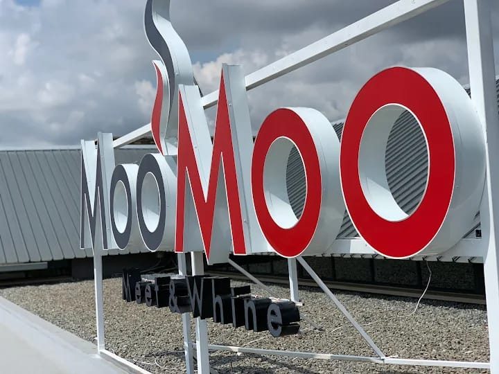 Moo Moo Meat & Wine 3D letter sign, Nairobi