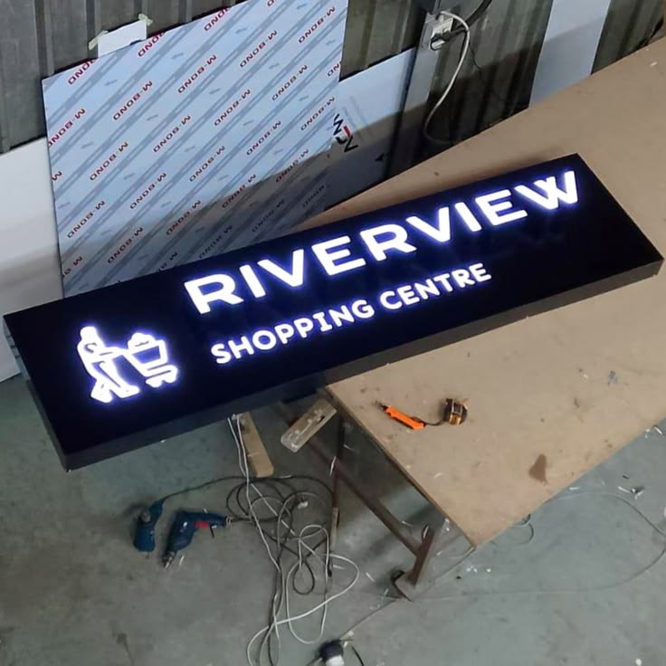 Custom 3D signage in Nairobi featuring raised business lettering